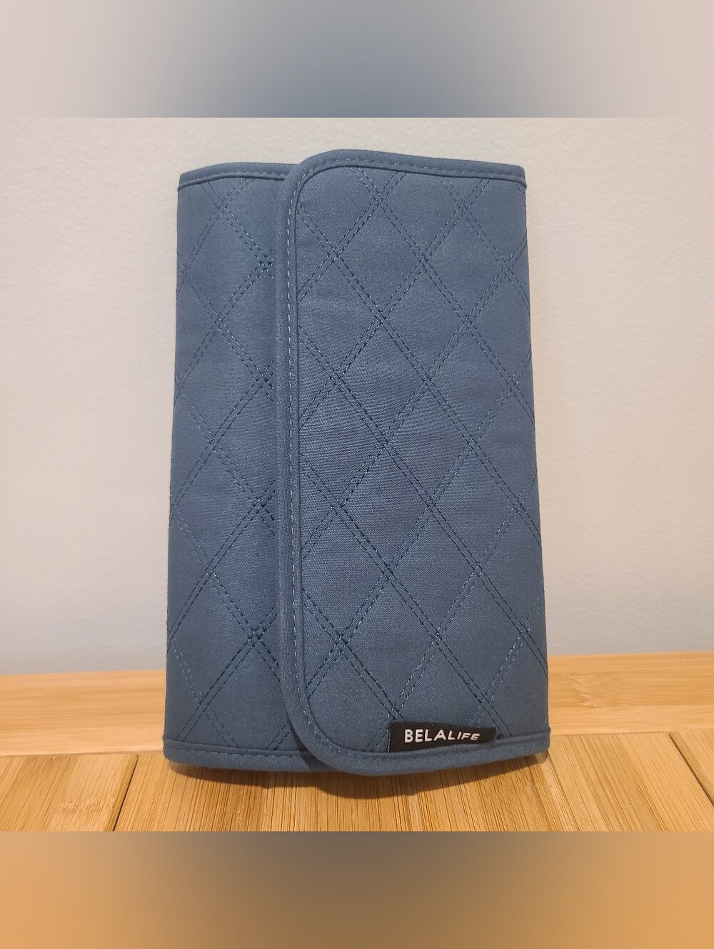 Jewelry Holder Travel Teal Quilted